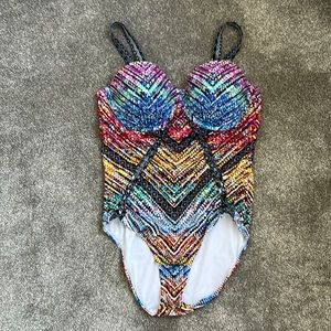 Macrame Underwire One Piece Swimsuit